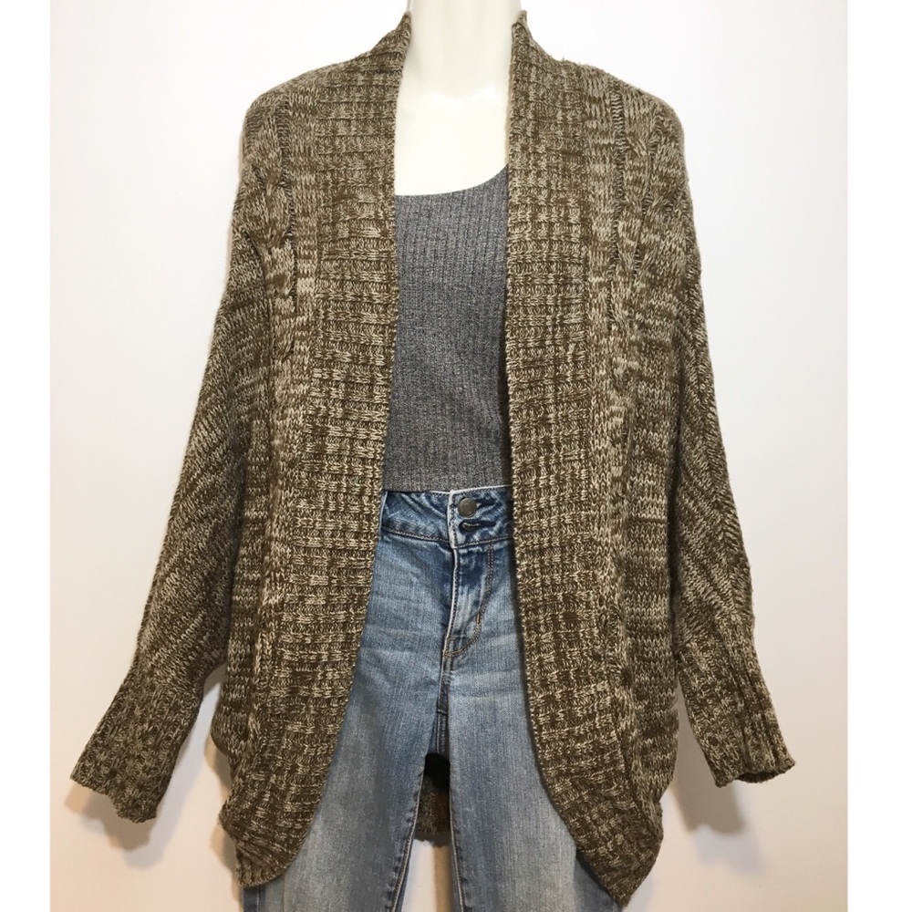 Chunky Womens Open Front Cardigan Sz S/M - P/M